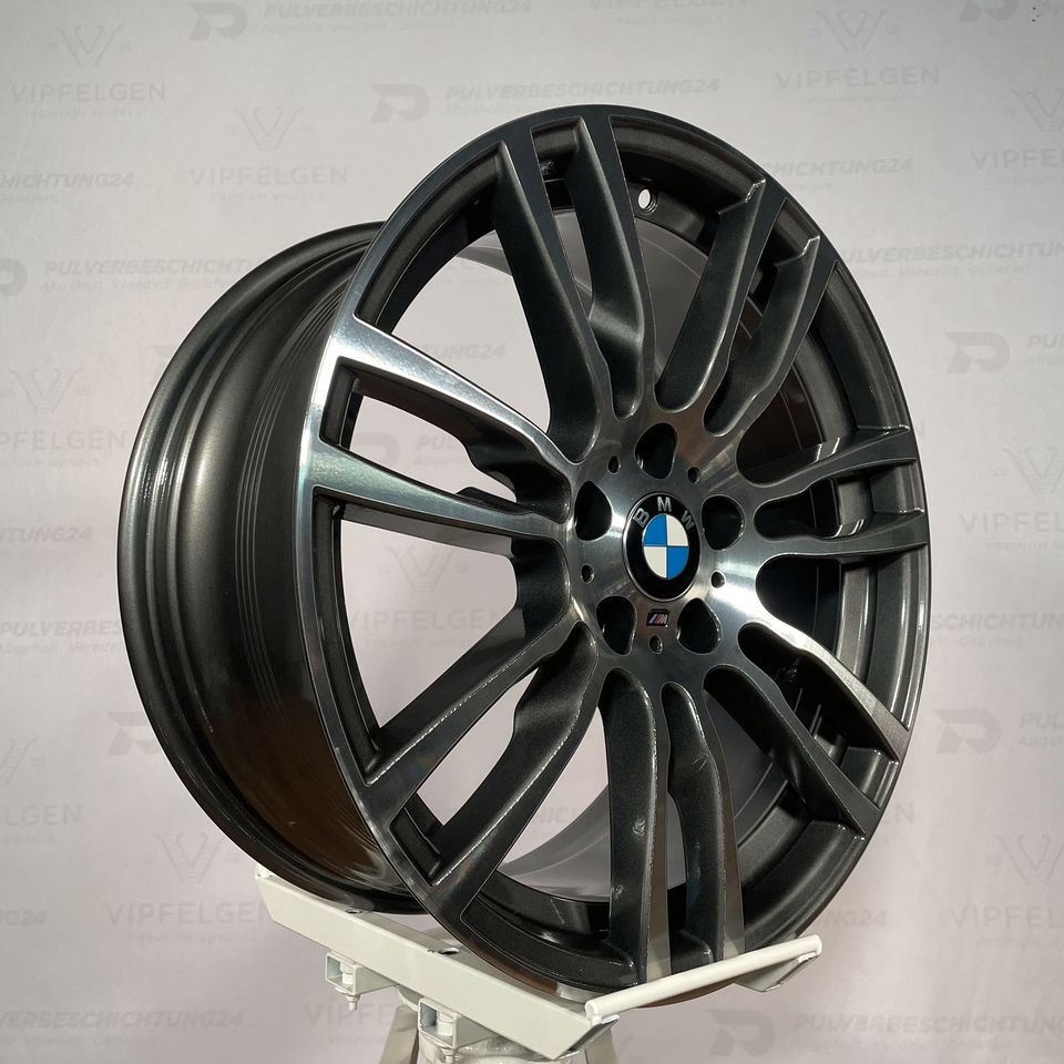 Originale 19 Zoll BMW 3er F30 F31 Styling M403 Sternspeiche Alufelgen Leichtmetallfelgen Felgen anthrazit glanzgedreht (weitere Farben möglich)