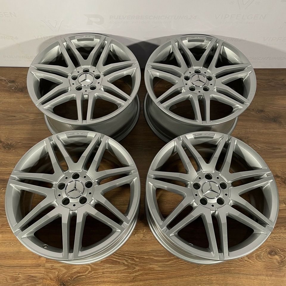 Originale 19 Zoll AMG Mercedes E-Klasse W212 Alufelgen 8,5J + 9,5J Felgen Leichtmetallfelgen silber glänzend (weitere Farben möglich)