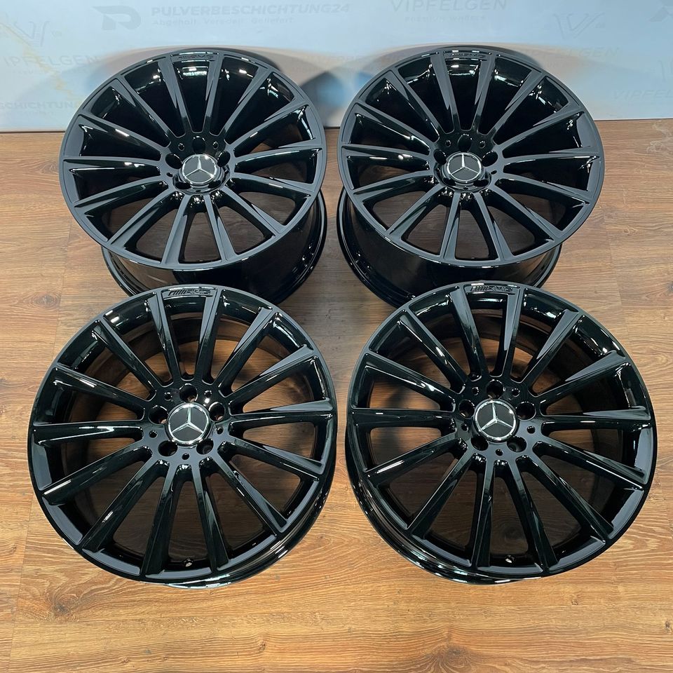 Originale 20 Zoll AMG Mercedes E-Klasse W213 S213 Alufelgen Felgen Leichtmetallfelgen schwarz glänzend (weitere Farben möglich)