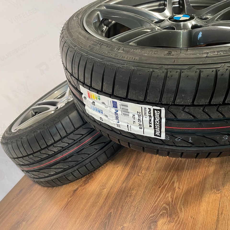 Originale 18 Zoll BMW 3er E90 E92 E93 Styling M313 Sommerräder Kompletträder mit neuer BridgeStone Potenza RE050A RSC * Bereifung montiert und gewuchtet