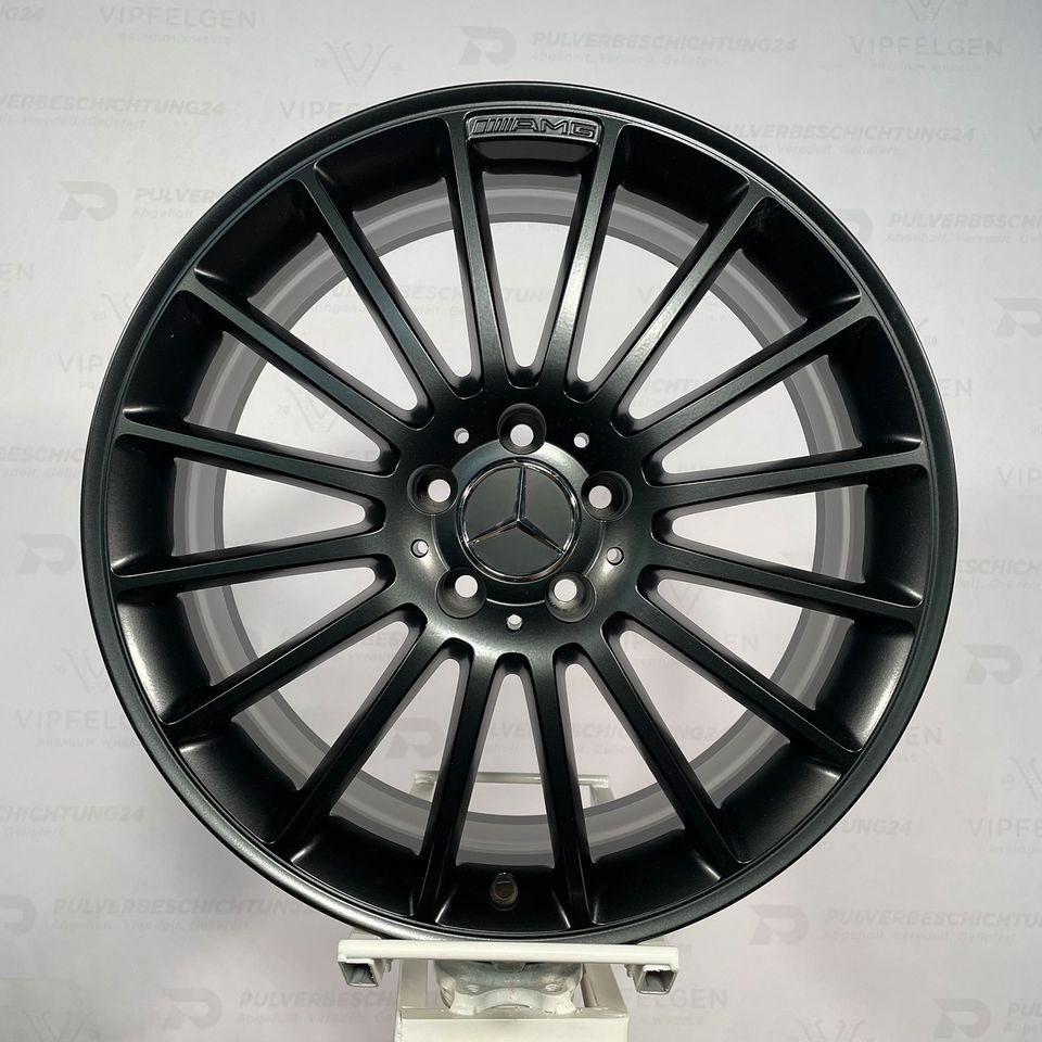 Originale 19 Zoll Mercedes C-Klasse W204 C63 AMG Performance Alufelgen Felgen Leichtmetallfelgen schwarz matt (weitere Farben möglich)