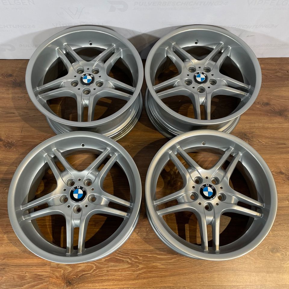 Originale 19 Zoll BMW 5er E60 Styling 125 Doppelspeiche Alufelgen Leichtmetallfelgen Felgen silber glänzend (weitere Farben möglich)