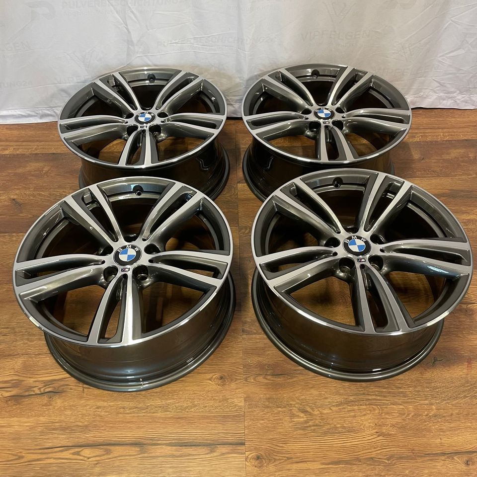 Originale 19 Zoll BMW 4er F32 F33 F36 Styling M442 Alufelge Felgen Leichtmetallfelgen mit glanzgedrehter Front (weitere Farben möglich)