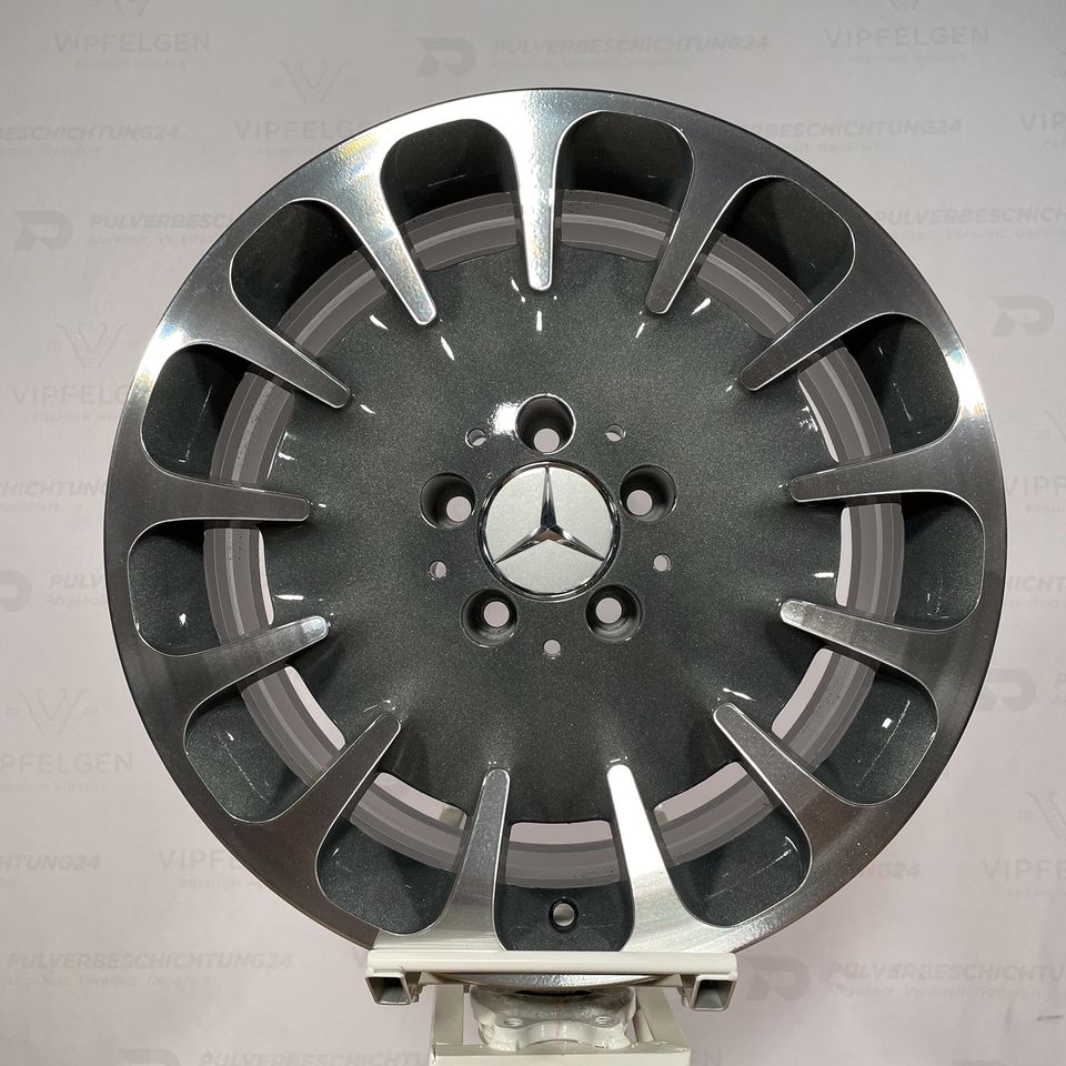 Originale 17 Zoll Mercedes E-Klasse W211 Yilduz Alufelgen Felgen Leichtmetallfelgen anthrazit mit glanzgedrehter Front (weitere Farben möglich) 