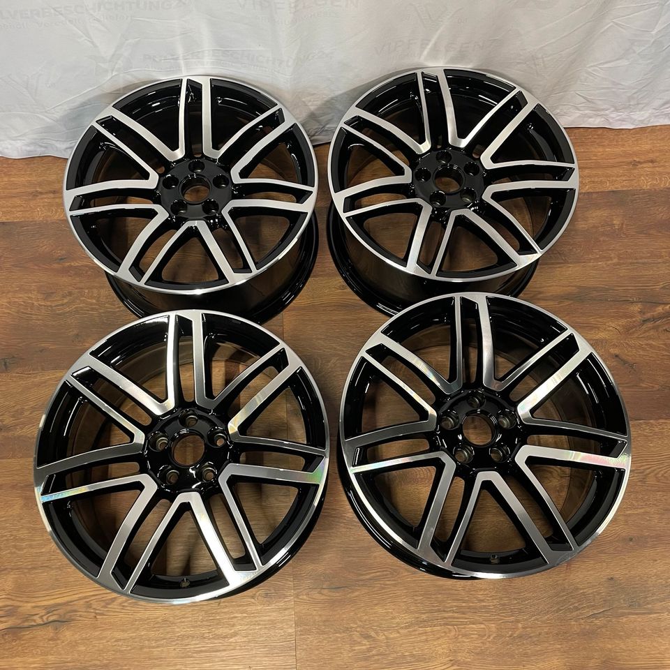 Originale 20 Zoll Audi RS6 4G C7 Concave Alufelgen Leichtmetallfelgen Felgen schwarz mit glanzgedrehter Front (weitere Farben möglich)