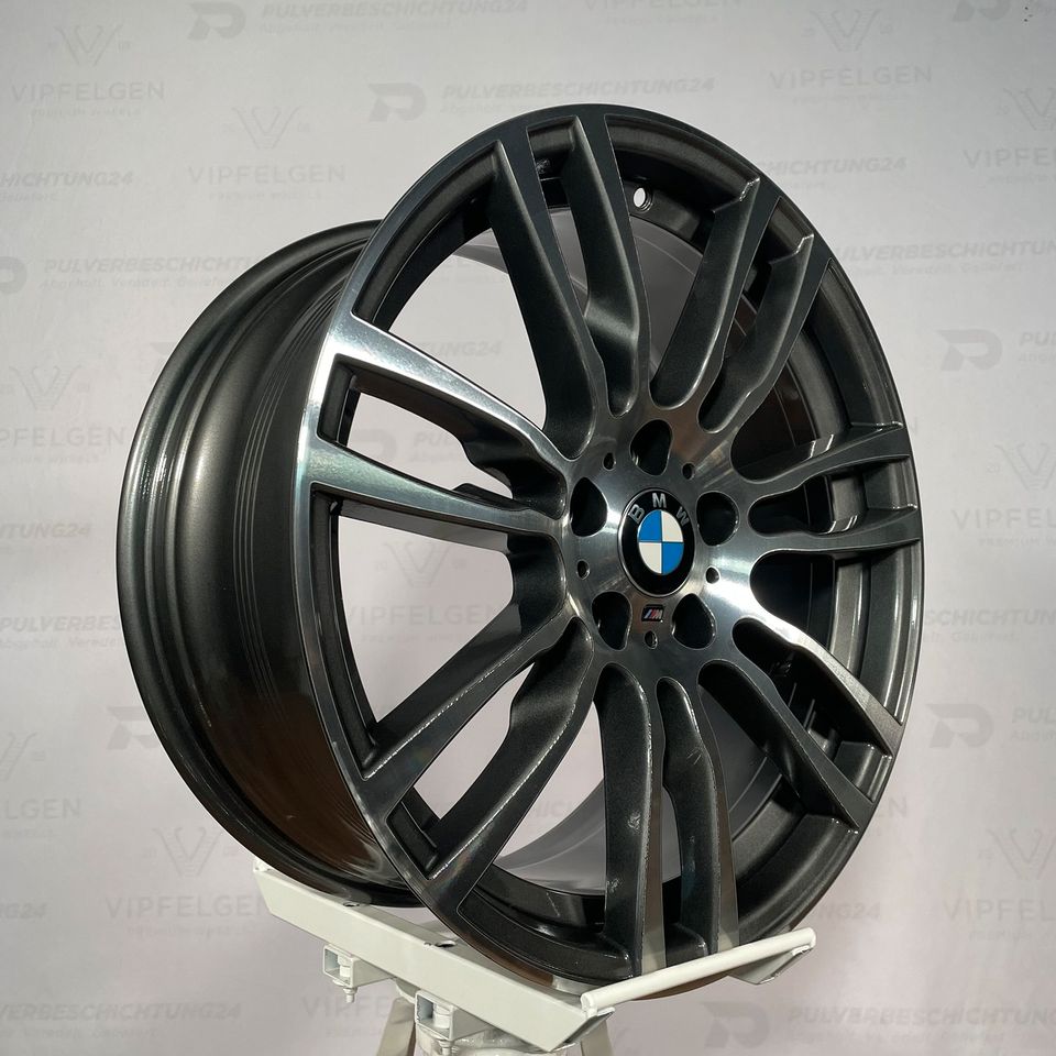 Originale 19 Zoll BMW 4er F32 F33 Styling M403 Sternspeiche Alufelgen Felgen Leichtmetallfelgen AB Anthrazit mit glanzgedrehter Front (weitere Farben möglich)