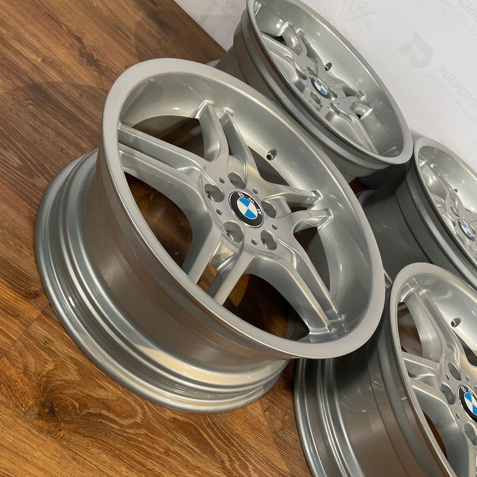 Originale 19 Zoll BMW 5er E60 Styling 125 Doppelspeiche Alufelgen Leichtmetallfelgen Felgen silber glänzend (weitere Farben möglich)