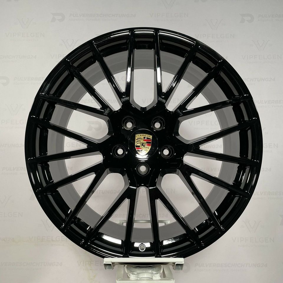 Originale 21 Zoll Porsche Cayenne E3 9Y0 RS Spyder Rad Alufelgen Felgen Leichtmetallfelgen in schwarz glänzend (weitere Farben möglich)