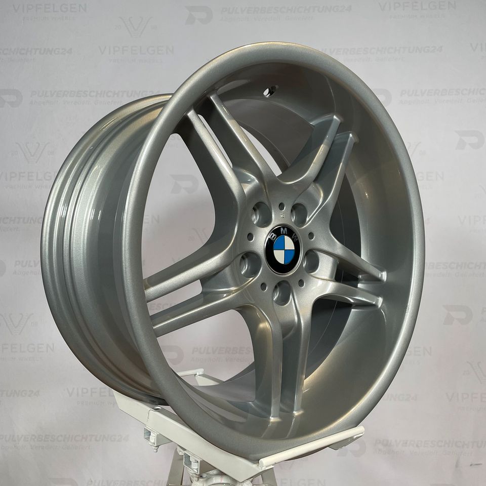 Originale 19 Zoll BMW 5er E60 Styling 125 Doppelspeiche Alufelgen Leichtmetallfelgen Felgen silber glänzend (weitere Farben möglich)