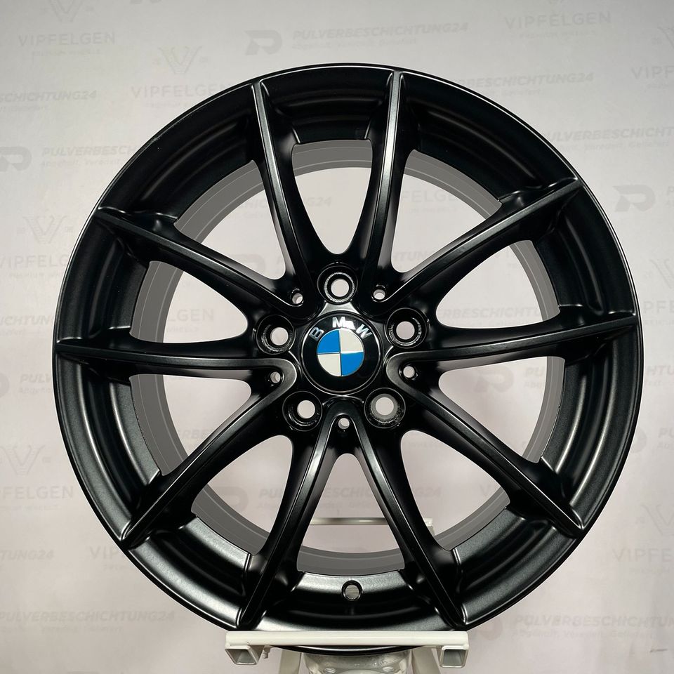 Originale 17 Zoll BMW X3 F25 Styling 304 V-Speiche Alufelgen Leichtmetallfelgen Felgen schwarz matt (andere Farben möglich)