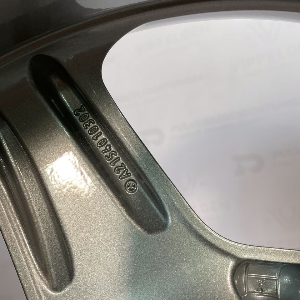 Originale 19 Zoll Mercedes CL C215 AMG Alufelgen Felgen Leichtmetallfelgen silber glänzend mit glanzgedrehtem Rand (weitere Farben möglich)