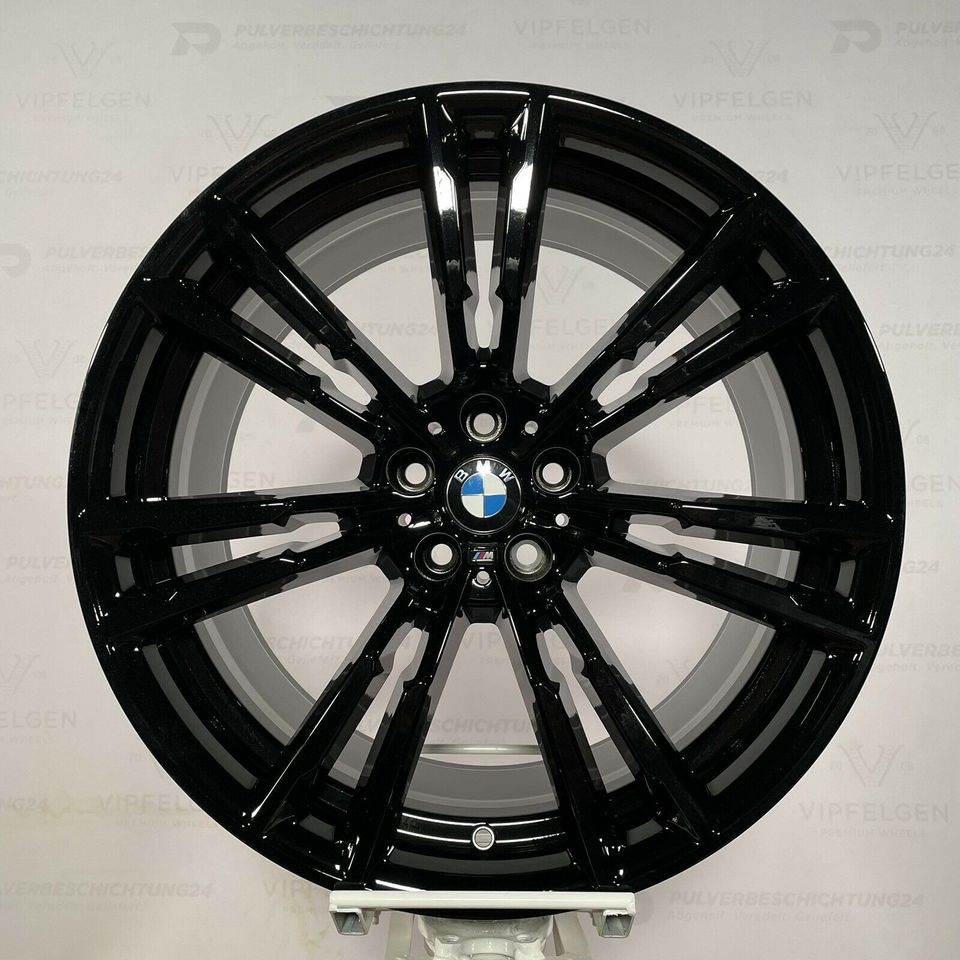 Originale 20 Zoll BMW M5 F90 Styling M706 Doppelspeiche Alufelgen Leichtmetallfelgen Felgen schwarz glänzend (weitere Farben möglich)