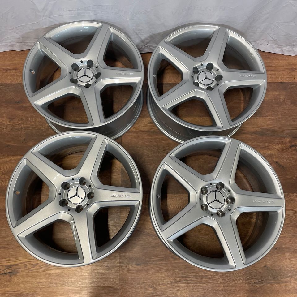 Originale 19 Zoll Mercedes SL R230 AMG Styling III Alufelgen 4 x 8,5J Felgen Leichtmetallfelgen Silber (andere Farben möglich) 