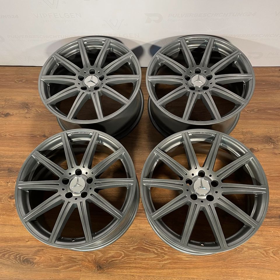 Originale 19 Zoll Mercedes E-Klasse W212 E63 AMG Alufelgen Felgen Leichtmetallfelgen anthrazit matt (weitere Farben möglich) 