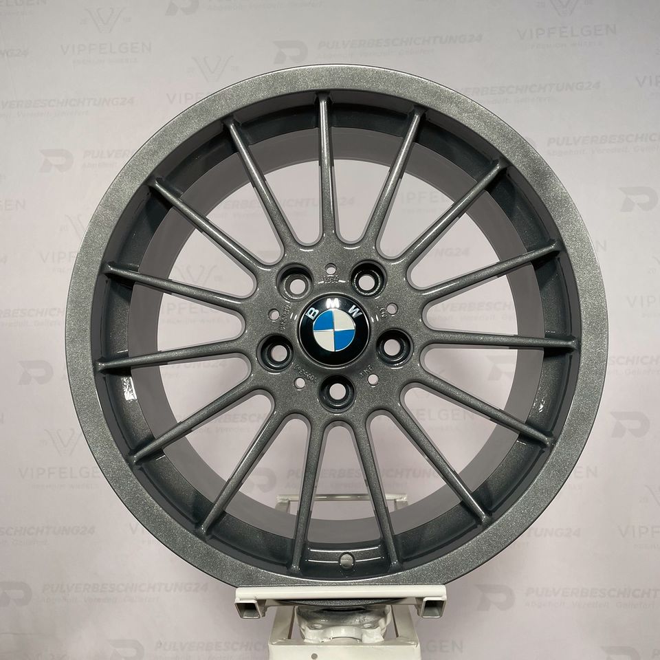 Originale 18 Zoll BMW 3er E46 Radial Styling 32 Alufelgen Felgen Leichtmetallfelgen in himalaya grau (weitere Farben möglich)