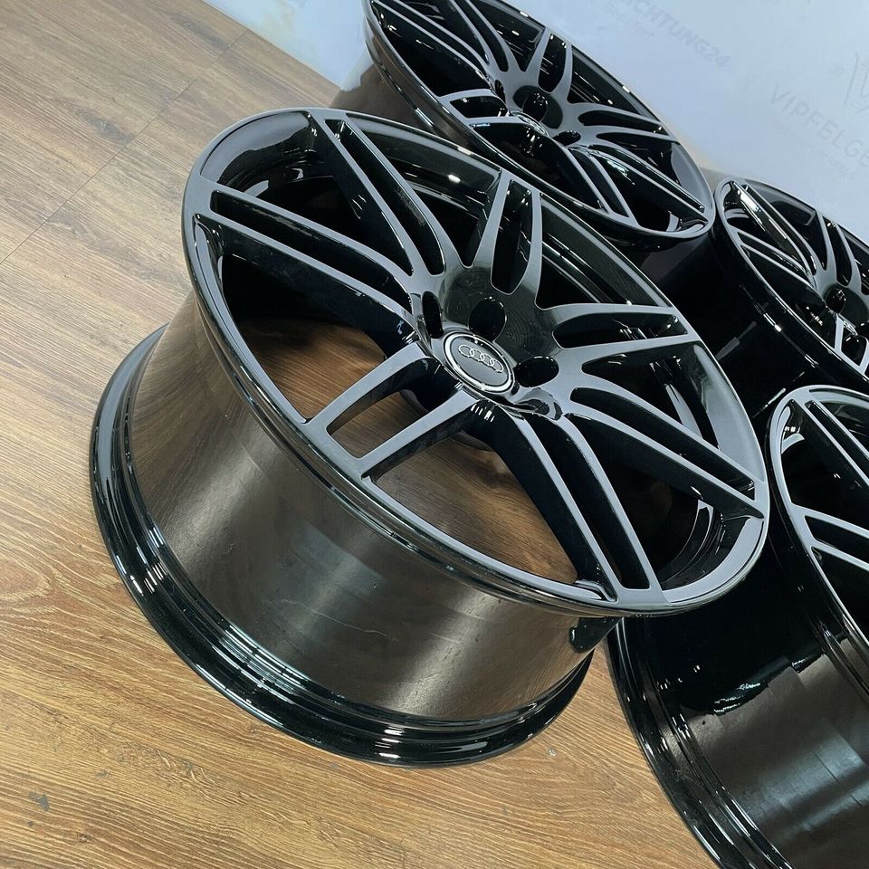 Originální 18palcová kola Audi A3 S3 8P Rotor 5 x 112 Kola z lehkých slitin černá