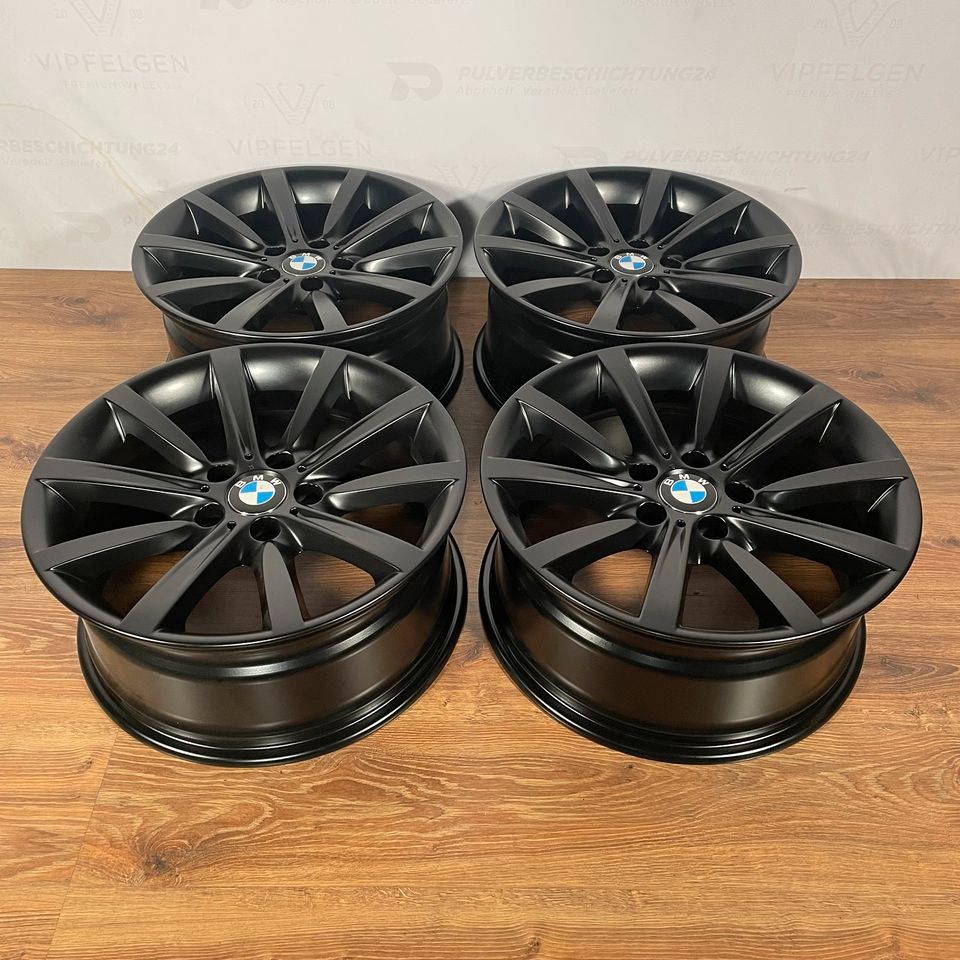 Originale 18 Zoll BMW 5er F11 Styling 365 Sternspeiche Alufelgen Felgen Leichtmetallfelgen schwarz matt (weitere Farben möglich)