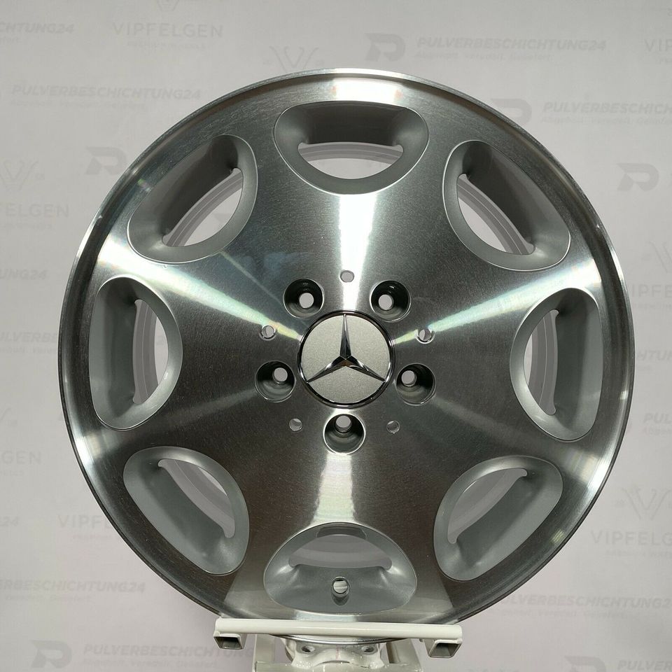 Original 15 inch Mercedes E-Class W124 8-hole alloy wheels rims silver