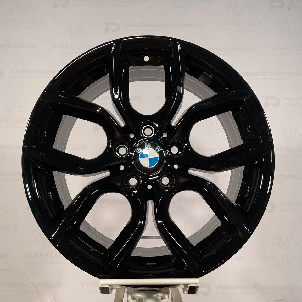 Originale 18 Zoll BMW X3 F25 Styling 308 Y-Speiche Alufelgen Felgen Leichtmetallfelgen schwarz glänzend (weitere Farben möglich)