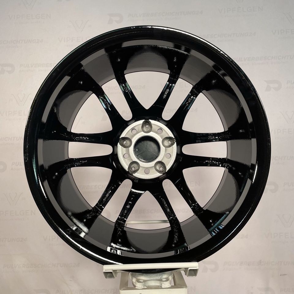 Originale 18 Zoll Mercedes SLK R171 W171 Sportpaket Alufelgen Felgen Leichtmetallfelgen schwarz glänzend mit Sommerreifen von Goodyear montiert und gewuchtet indiv. auf Kundenwunsch (weitere Farben möglich)