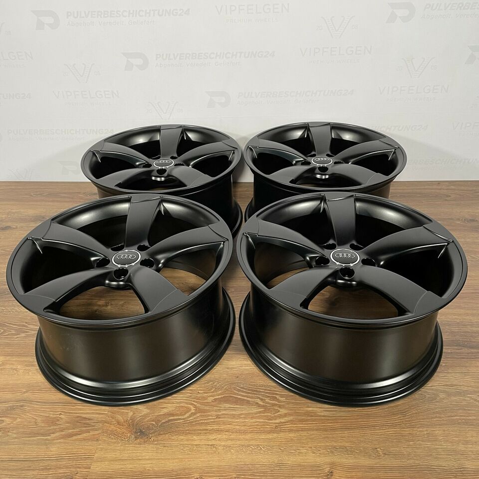 Originale 18 Zoll Audi A3 S3 8P Rotor 5 x 112 Alufelgen Leichtmetallfelgen Felgen schwarz (weitere Farben möglich)