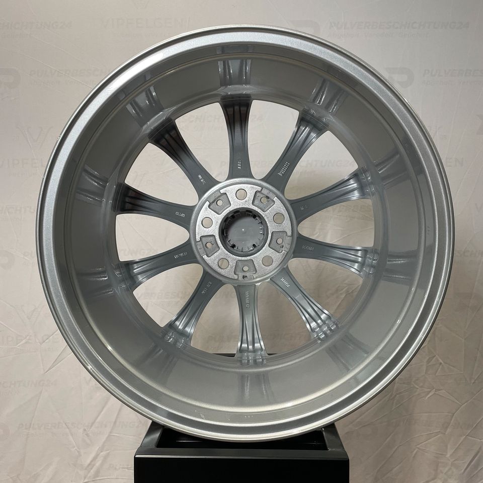 Originale 19 Zoll BMW M5 E60 Styling M166 M-Paket Leichtmetallfelgen Alufelgen Felgen Silber (weitere Farben möglich) mit Sommerbereifung