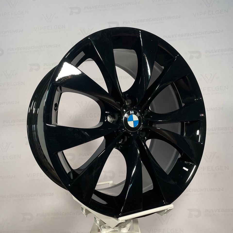 Originale 20 Zoll BMW X5 E70 Styling M227 Sternspeiche Alufelgen Felgen Leichtmetallfelgen schwarz glänzend (weitere Farben möglich)