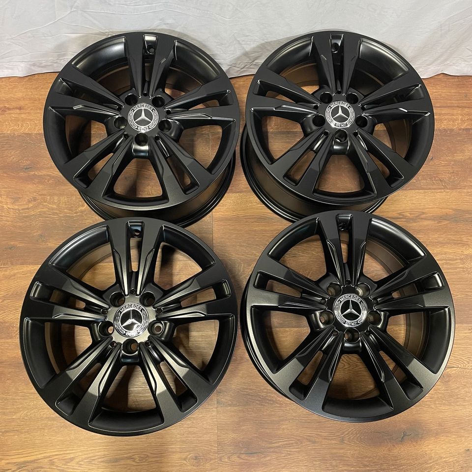 Originale 17 Zoll Mercedes E-Klasse W212 S212 Alufelgen Felgen Leichtmetallfelgen schwarz matt (weitere Farben möglich) 